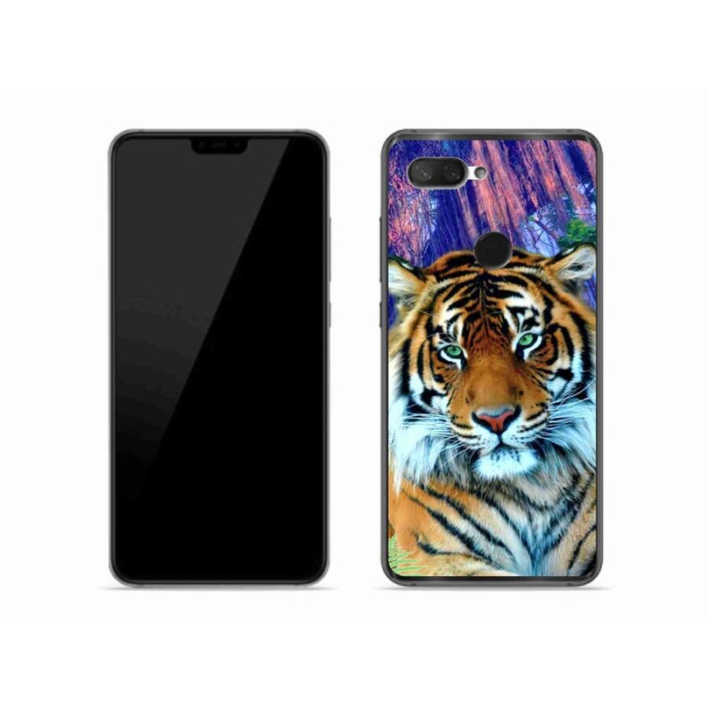Gelový obal mmCase na mobil Xiaomi Mi 8 Lite - tygr