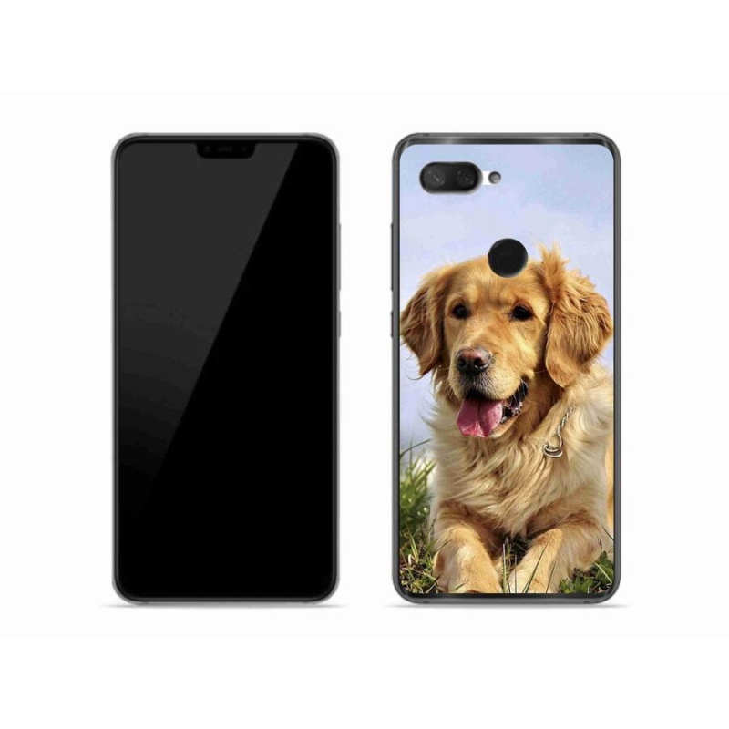 Gelový obal mmCase na mobil Xiaomi Mi 8 Lite - zlatý retrívr