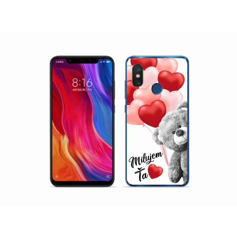 Gelový obal mmCase na mobil Xiaomi Mi 8 - milujem Ťa sk