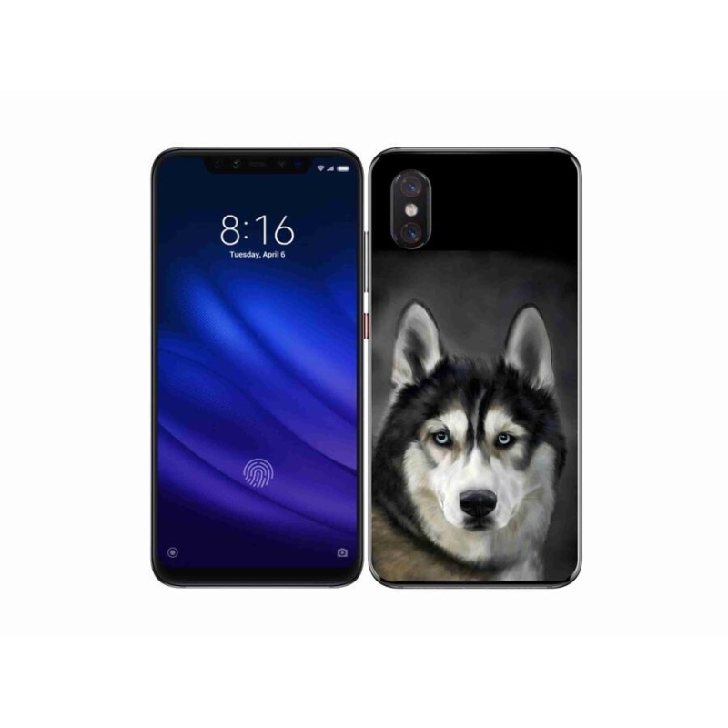 Gelový obal mmCase na mobil Xiaomi Mi 8 Pro - husky