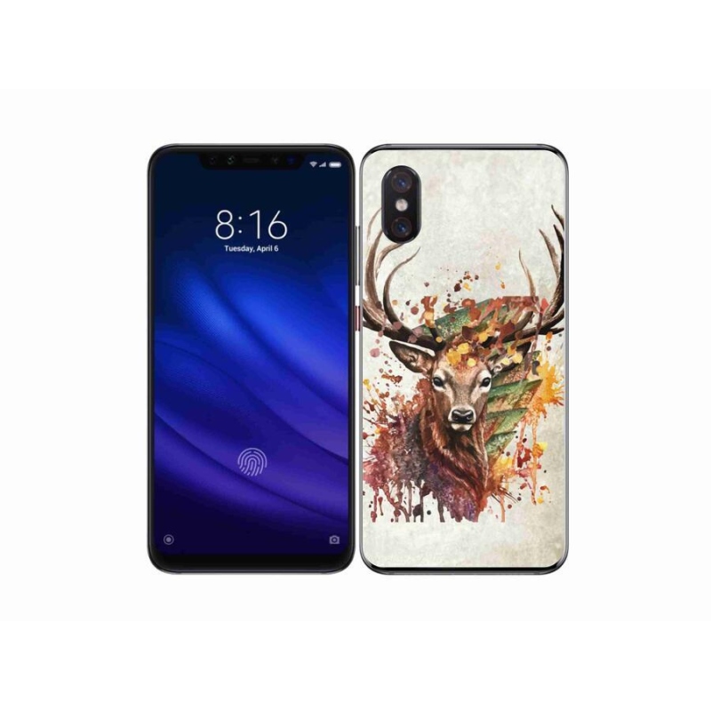 Gelový obal mmCase na mobil Xiaomi Mi 8 Pro - jelen 1