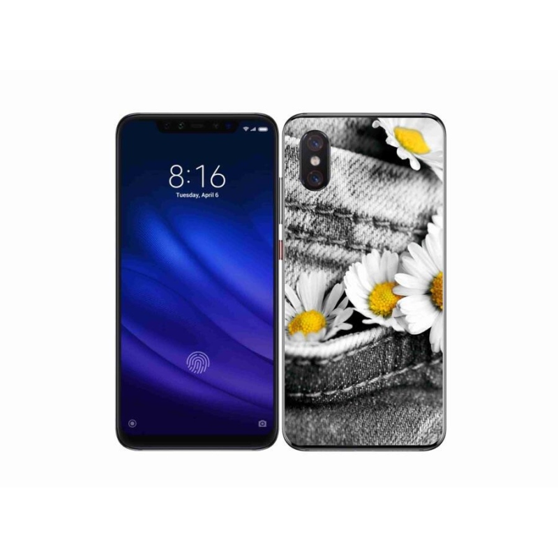 Gelový obal mmCase na mobil Xiaomi Mi 8 Pro - kopretiny