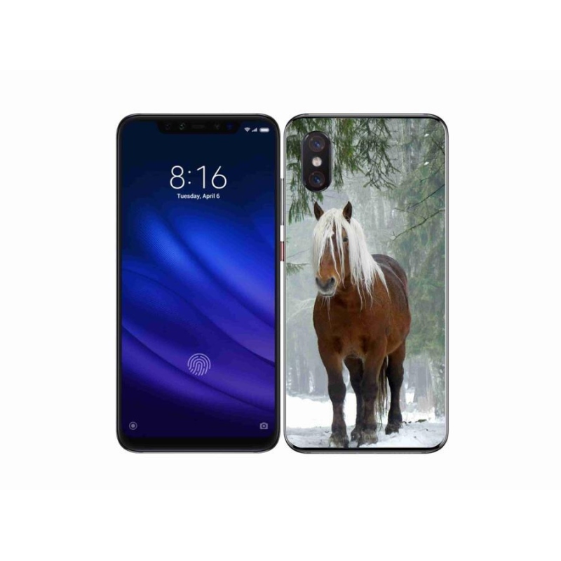 Gelový obal mmCase na mobil Xiaomi Mi 8 Pro - kůň v lese