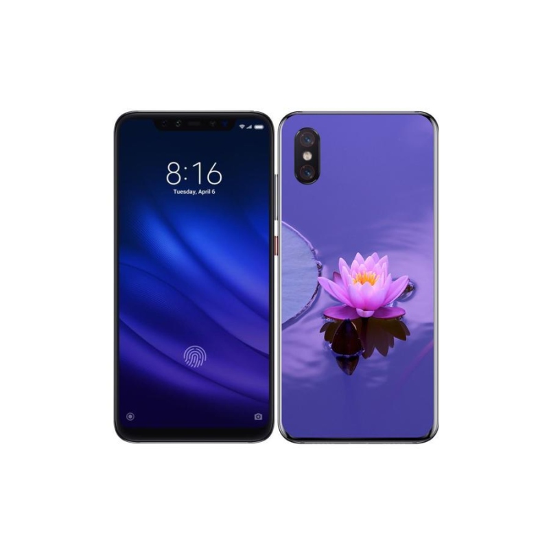 Gelový obal mmCase na mobil Xiaomi Mi 8 Pro - květ na hladině