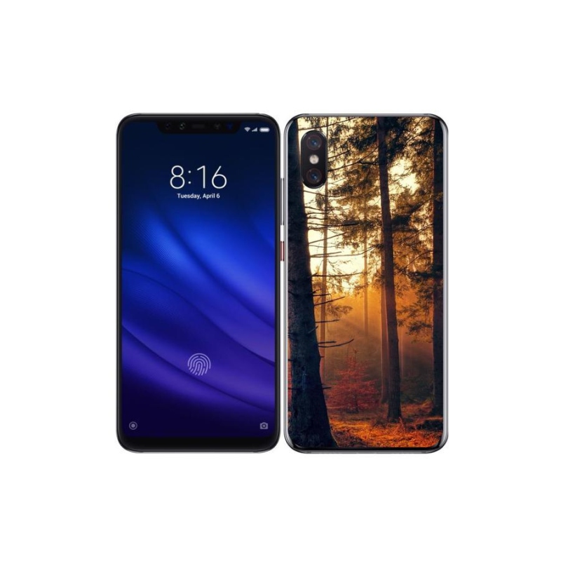 Gelový obal mmCase na mobil Xiaomi Mi 8 Pro - les