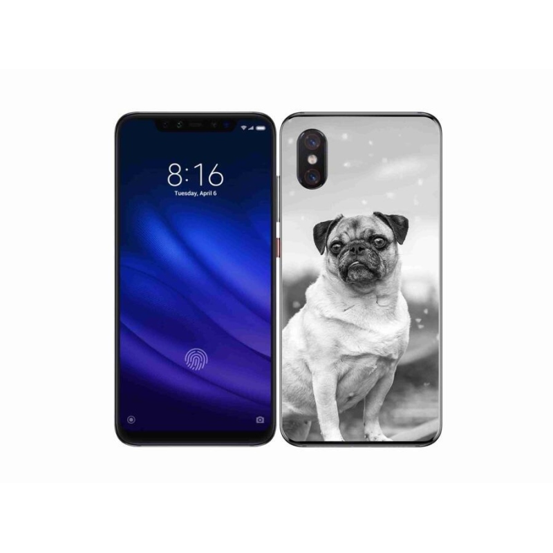 Gelový obal mmCase na mobil Xiaomi Mi 8 Pro - mops