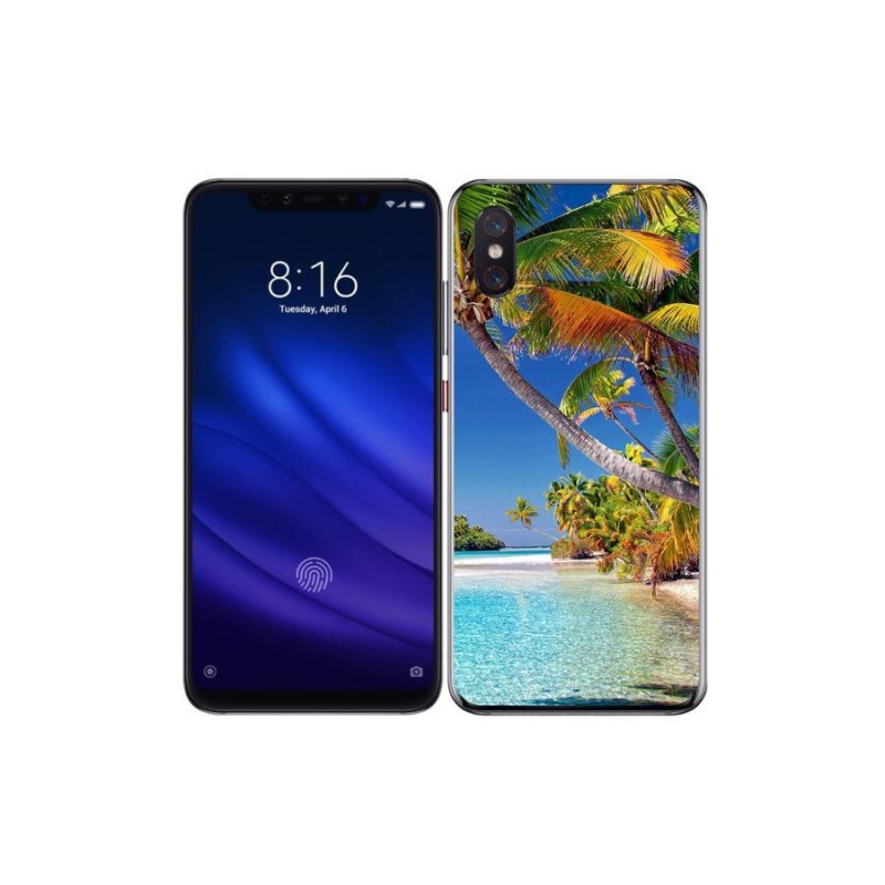Gelový obal mmCase na mobil Xiaomi Mi 8 Pro - mořská pláž