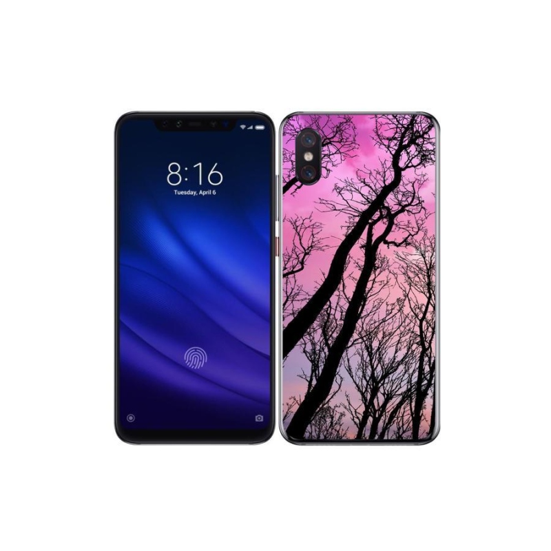 Gelový obal mmCase na mobil Xiaomi Mi 8 Pro - opadané stromy
