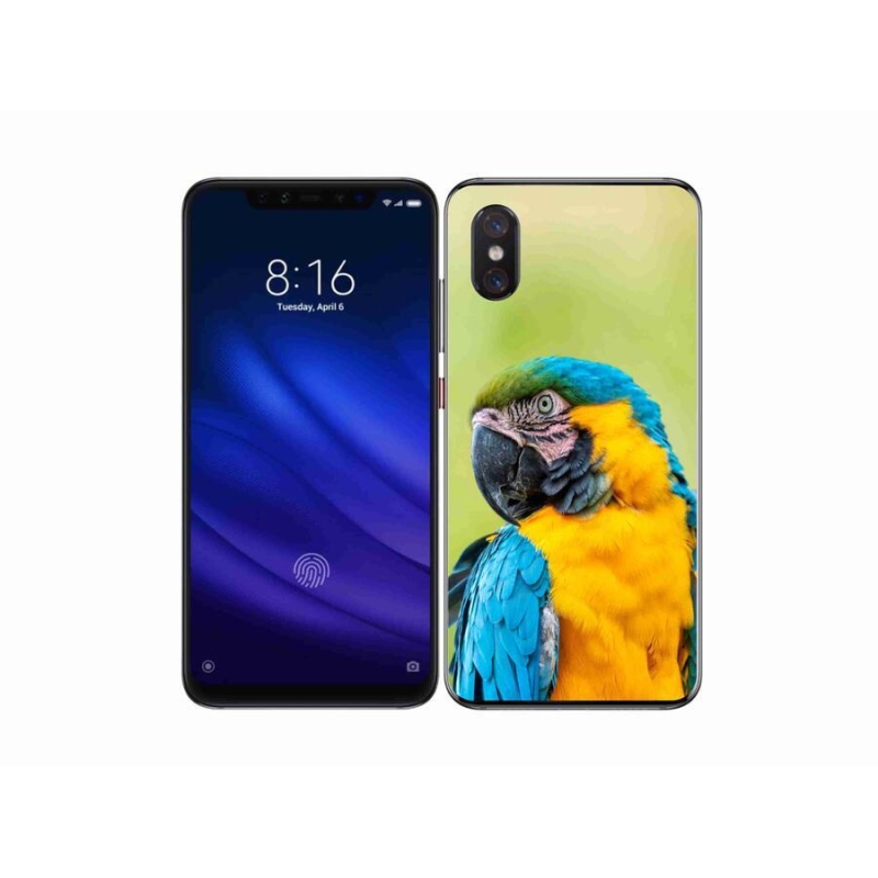 Gelový obal mmCase na mobil Xiaomi Mi 8 Pro - papoušek ara 2