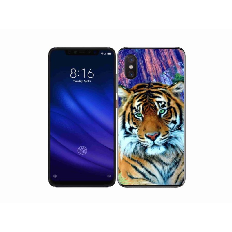 Gelový obal mmCase na mobil Xiaomi Mi 8 Pro - tygr