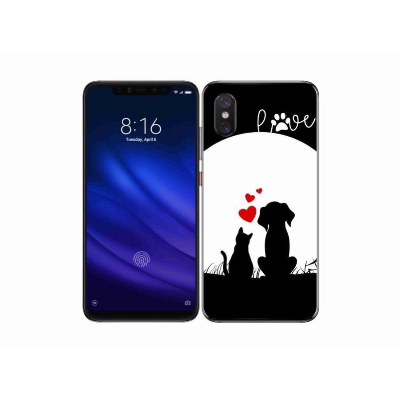 Gelový obal mmCase na mobil Xiaomi Mi 8 Pro - zvířecí láska
