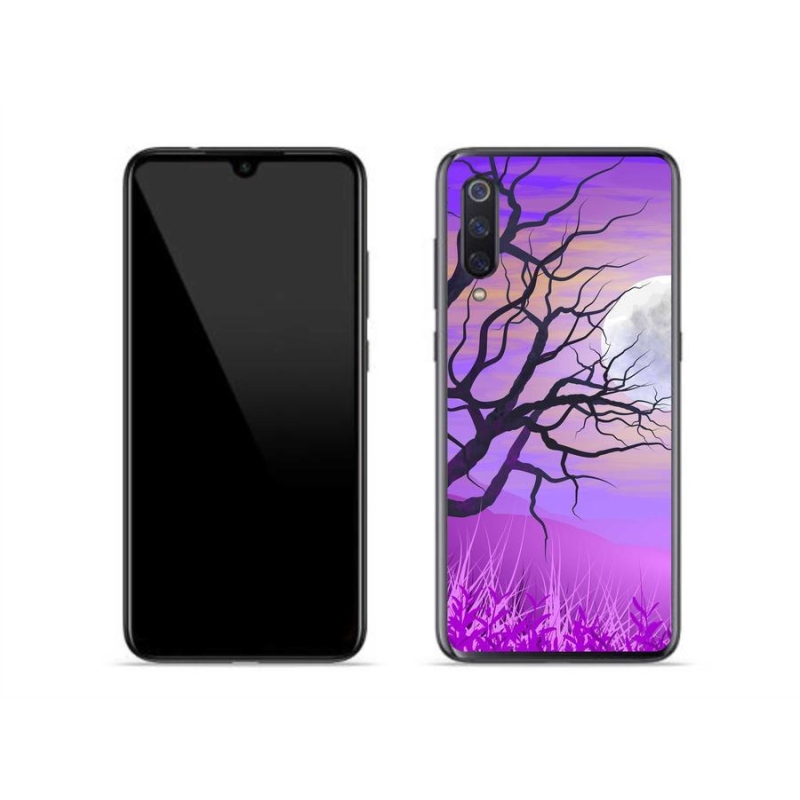Gelový obal mmCase na mobil Xiaomi Mi 9 - kreslený opadaný strom