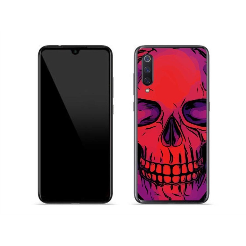 Gelový obal mmCase na mobil Xiaomi Mi 9 - lebka