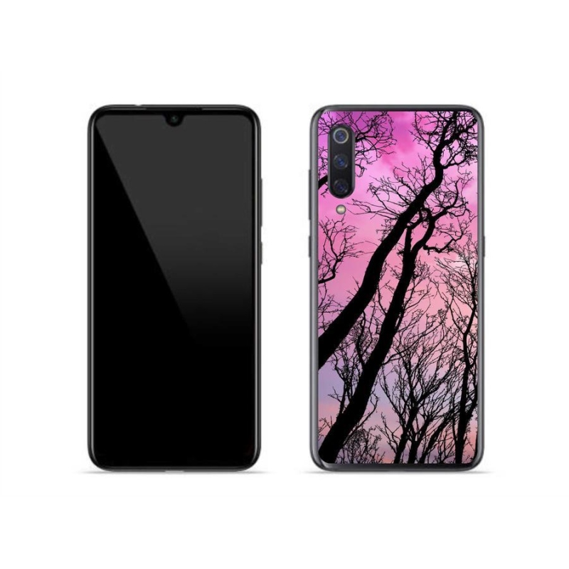 Gelový obal mmCase na mobil Xiaomi Mi 9 - opadané stromy
