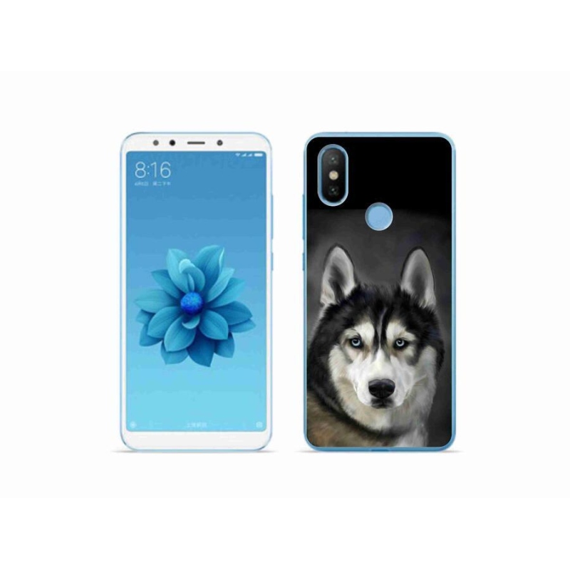 Gelový obal mmCase na mobil Xiaomi Mi A2 - husky