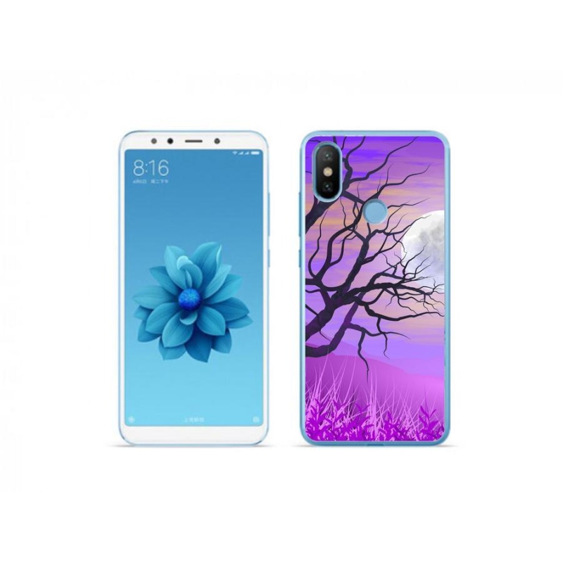 Gelový obal mmCase na mobil Xiaomi Mi A2 - kreslený opadaný strom