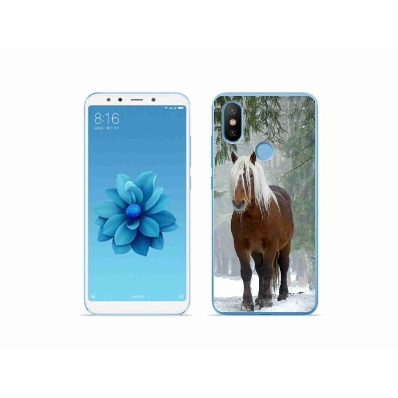 Gelový obal mmCase na mobil Xiaomi Mi A2 - kůň v lese