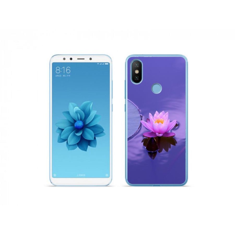 Gelový obal mmCase na mobil Xiaomi Mi A2 - květ na hladině