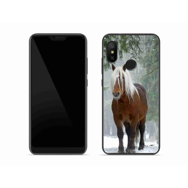 Gelový obal mmCase na mobil Xiaomi Mi A2 Lite - kůň v lese