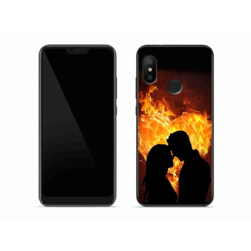 Gelový obal mmCase na mobil Xiaomi Mi A2 Lite - ohnivá láska