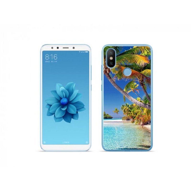 Gelový obal mmCase na mobil Xiaomi Mi A2 - mořská pláž