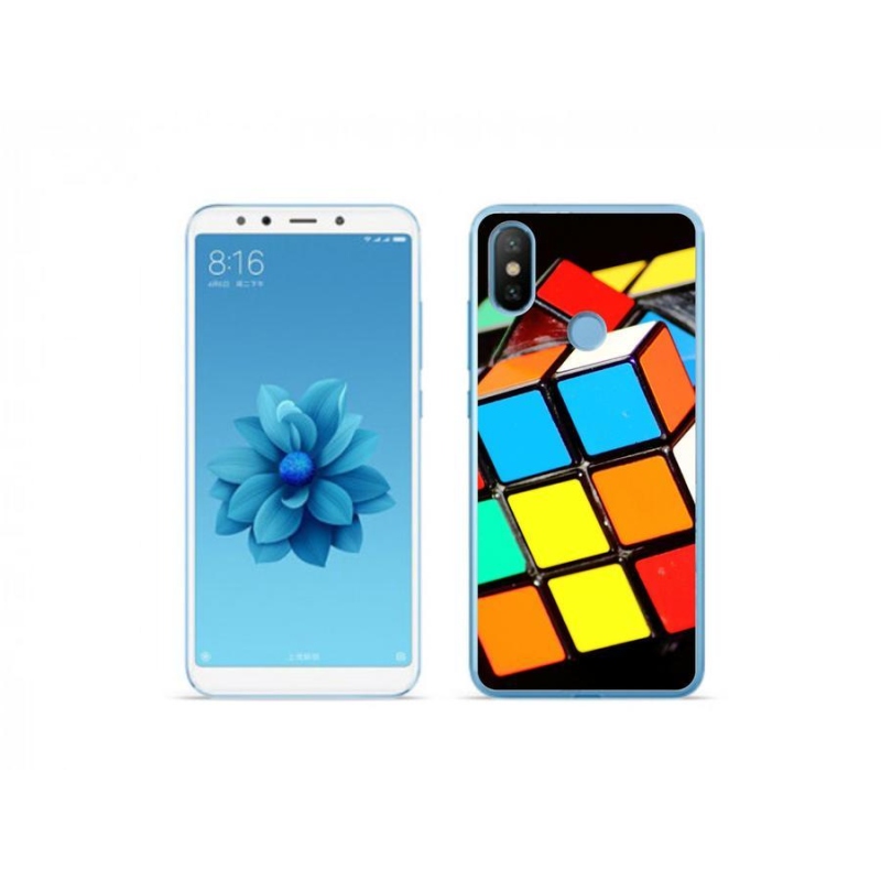 Gelový obal mmCase na mobil Xiaomi Mi A2 - rubikova kostka