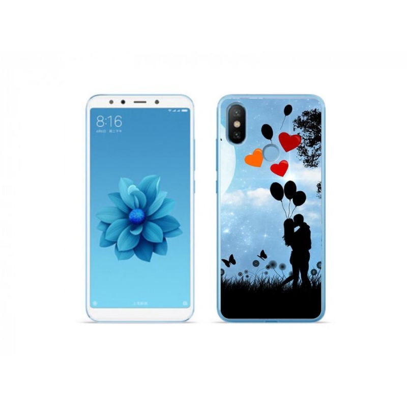 Gelový obal mmCase na mobil Xiaomi Mi A2 - zamilovaný pár