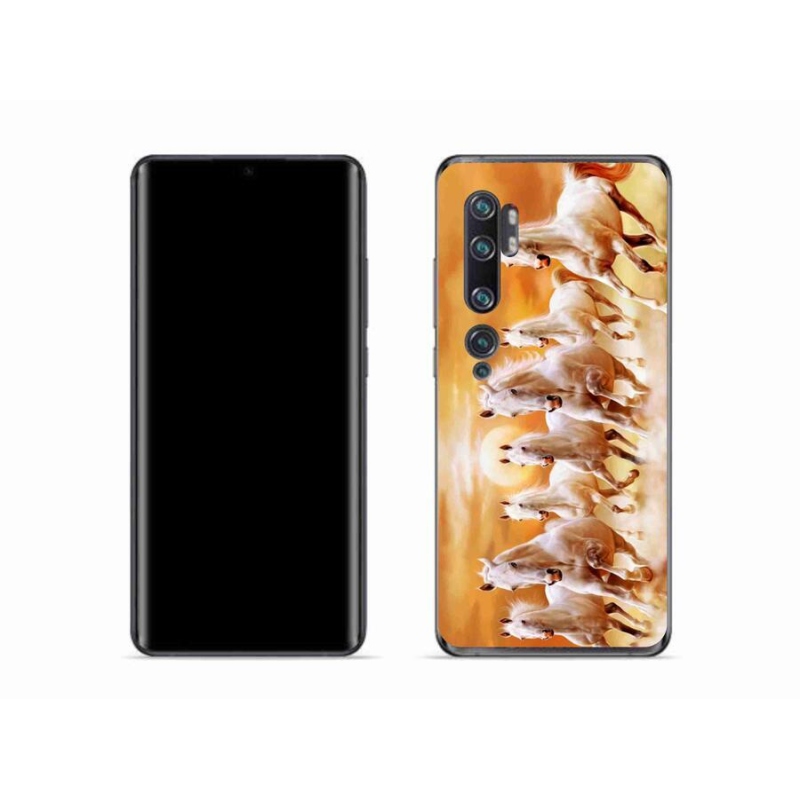 Gelový obal mmCase na mobil Xiaomi Mi Note 10 - koně 2