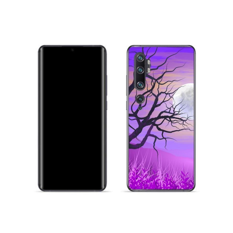 Gelový obal mmCase na mobil Xiaomi Mi Note 10 - kreslený opadaný strom