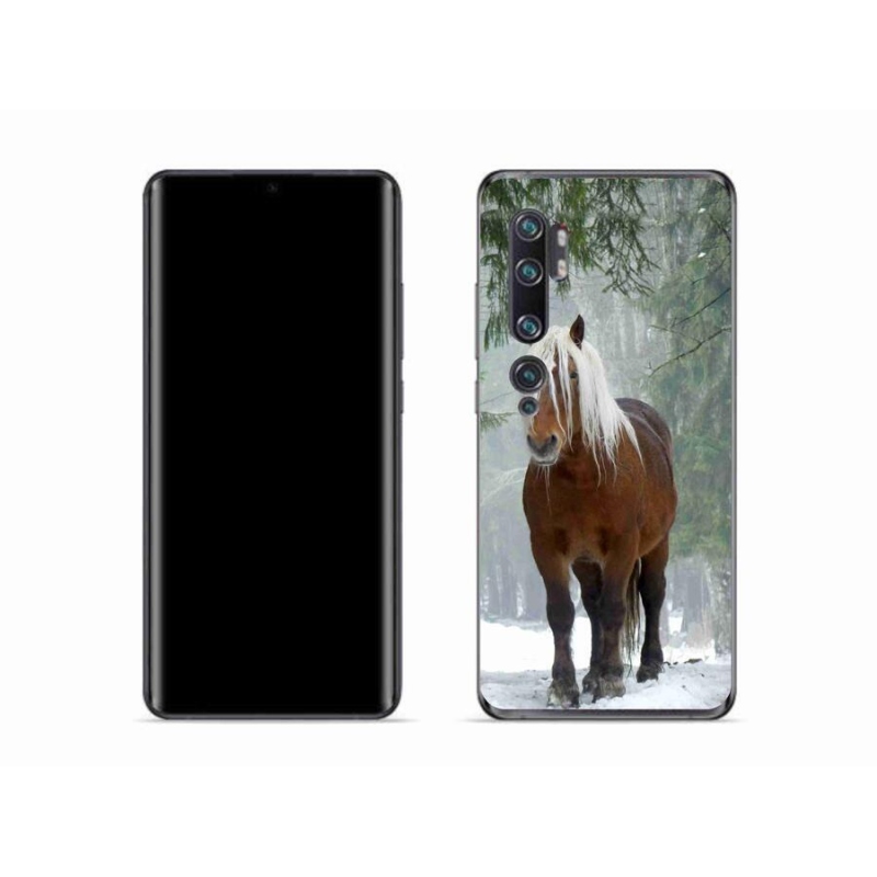 Gelový obal mmCase na mobil Xiaomi Mi Note 10 - kůň v lese