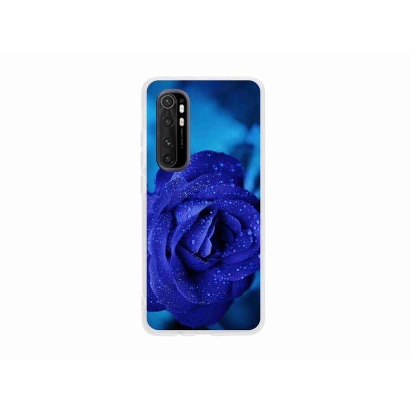 Gelový obal mmCase na mobil Xiaomi Mi Note 10 Lite - modrá růže