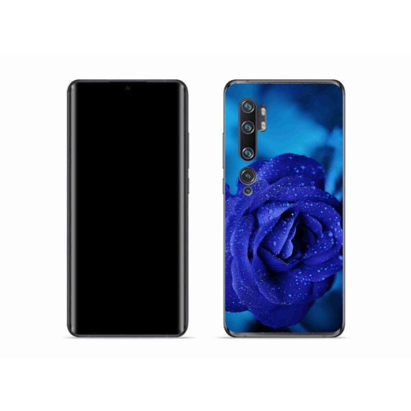 Gelový obal mmCase na mobil Xiaomi Mi Note 10 - modrá růže