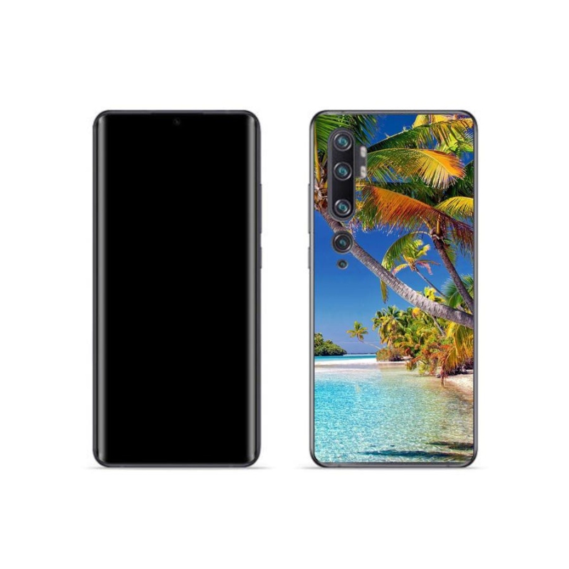 Gelový obal mmCase na mobil Xiaomi Mi Note 10 - mořská pláž