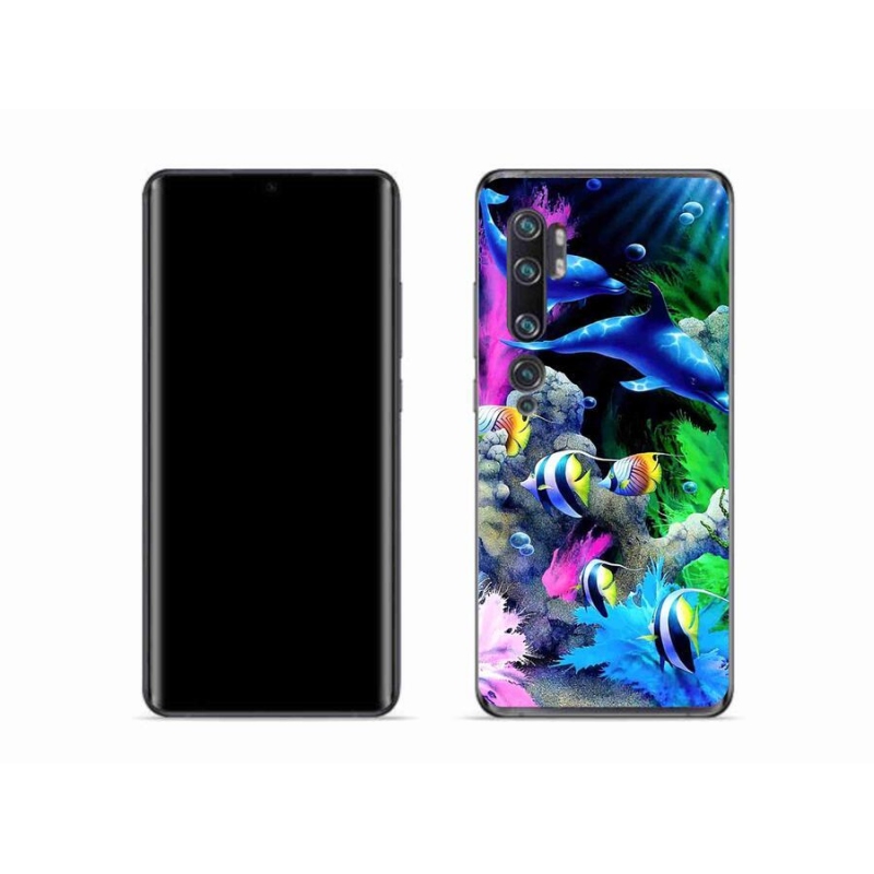 Gelový obal mmCase na mobil Xiaomi Mi Note 10 - mořský svět