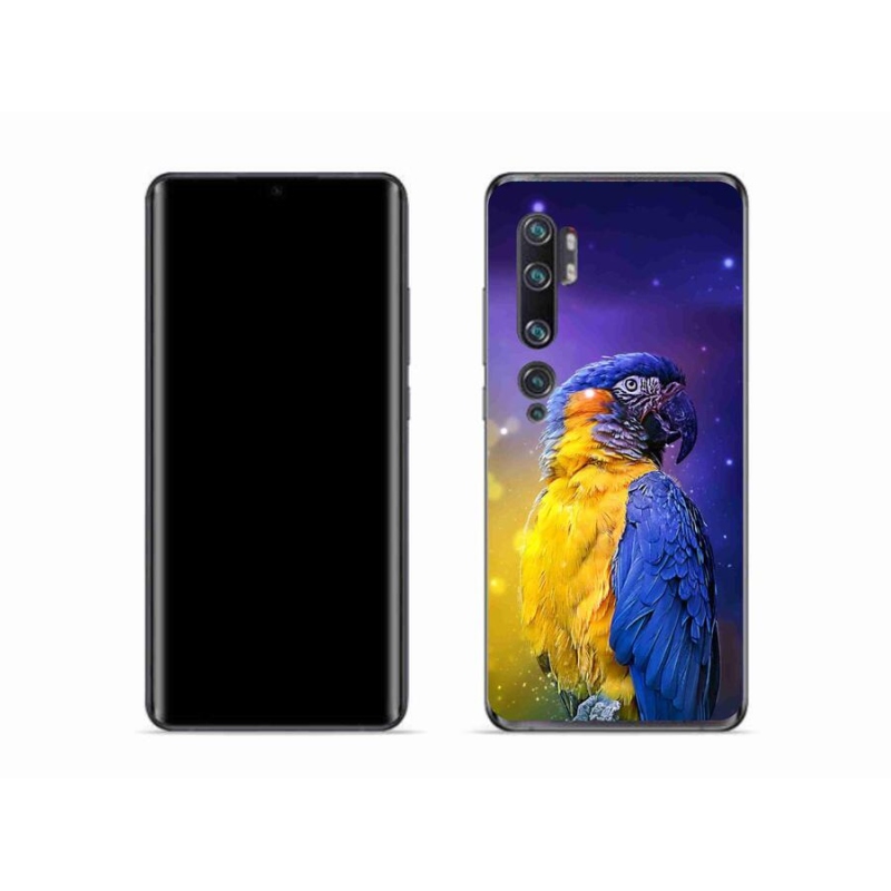 Gelový obal mmCase na mobil Xiaomi Mi Note 10 - papoušek ara 1