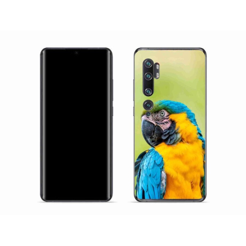 Gelový obal mmCase na mobil Xiaomi Mi Note 10 - papoušek ara 2