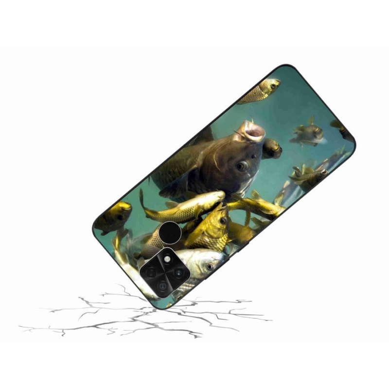 Gelový obal mmCase na mobil Xiaomi Poco C40 - hejno ryb