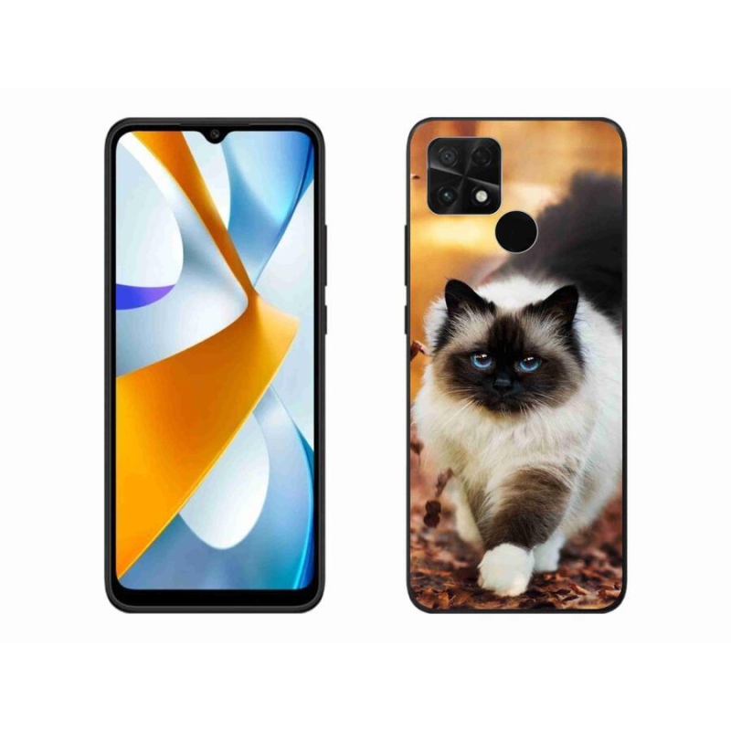 Gelový obal mmCase na mobil Xiaomi Poco C40 - kočka