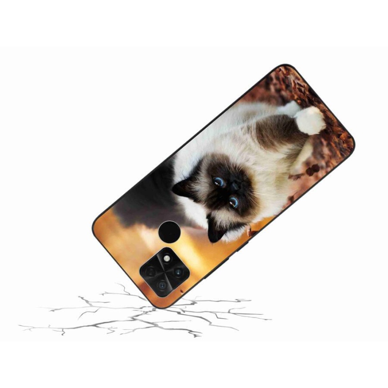 Gelový obal mmCase na mobil Xiaomi Poco C40 - kočka