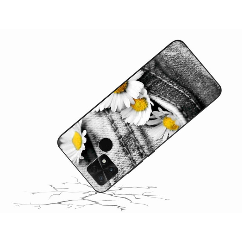 Gelový obal mmCase na mobil Xiaomi Poco C40 - kopretiny