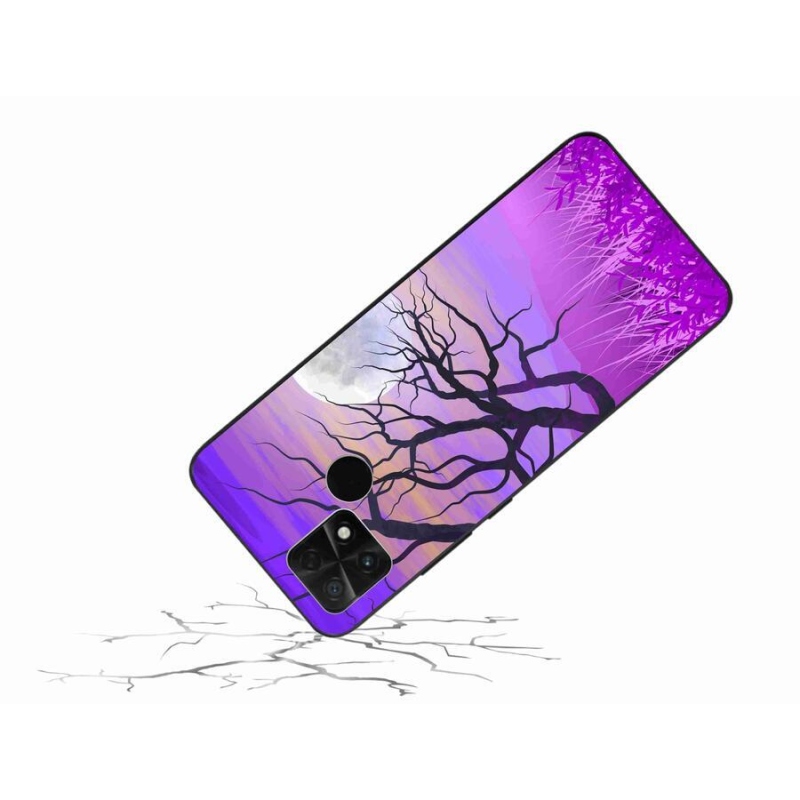 Gelový obal mmCase na mobil Xiaomi Poco C40 - kreslený opadaný strom