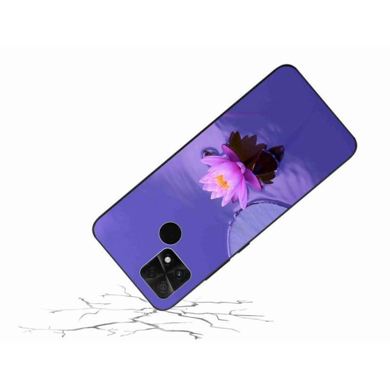 Gelový obal mmCase na mobil Xiaomi Poco C40 - květ na hladině