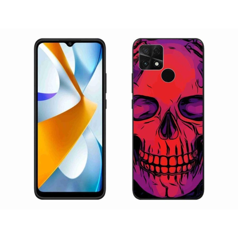 Gelový obal mmCase na mobil Xiaomi Poco C40 - lebka