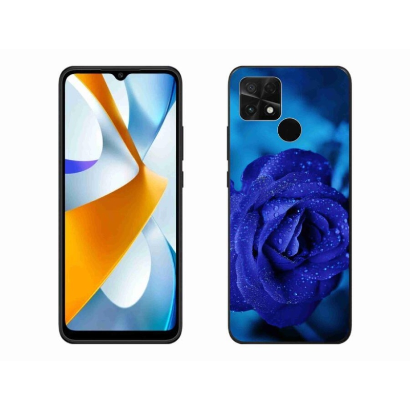 Gelový obal mmCase na mobil Xiaomi Poco C40 - modrá růže