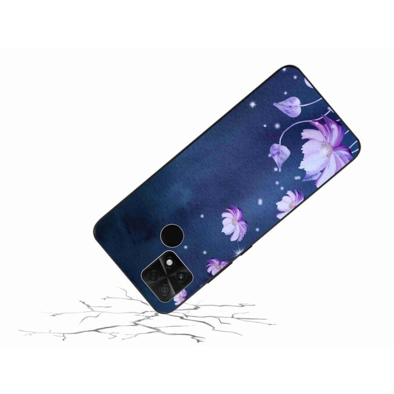 Gelový obal mmCase na mobil Xiaomi Poco C40 - padající květy
