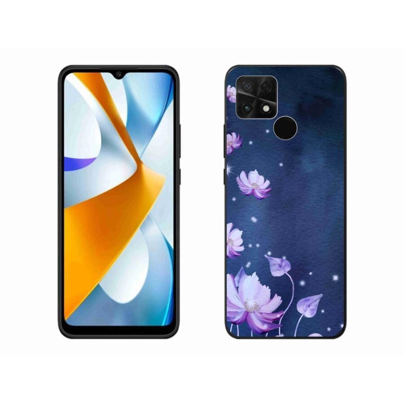 Gelový obal mmCase na mobil Xiaomi Poco C40 - padající květy