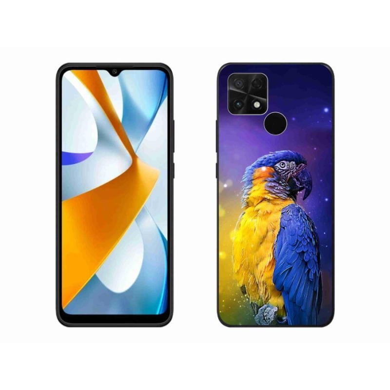 Gelový obal mmCase na mobil Xiaomi Poco C40 - papoušek ara 1