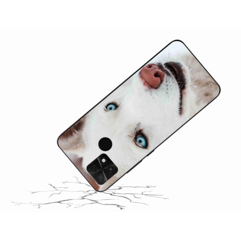 Gelový obal mmCase na mobil Xiaomi Poco C40 - psí pohled