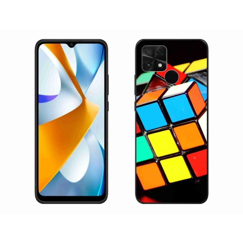 Gelový obal mmCase na mobil Xiaomi Poco C40 - rubikova kostka