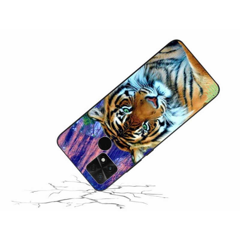 Gelový obal mmCase na mobil Xiaomi Poco C40 - tygr